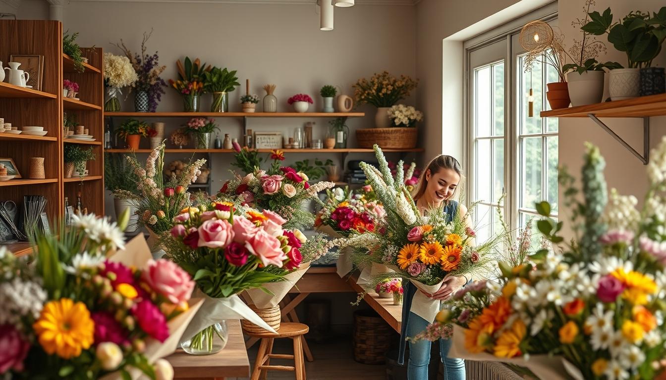Seasonal flower arrangements